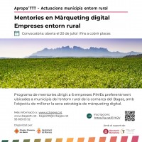 Bages TTT ofereix assessoraments en màrqueting digital a empreses de l'entorn rural.